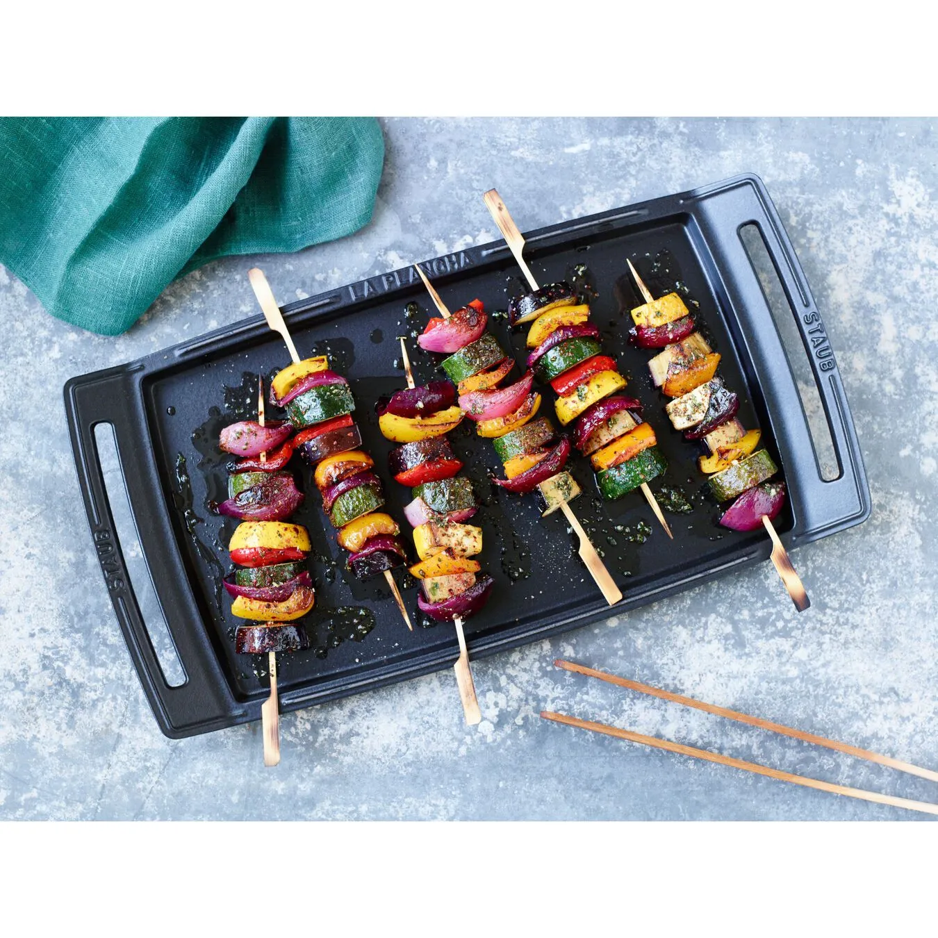 Staub Plancha Teppanyaki - 48 Cm, Ghisa - immagine 3