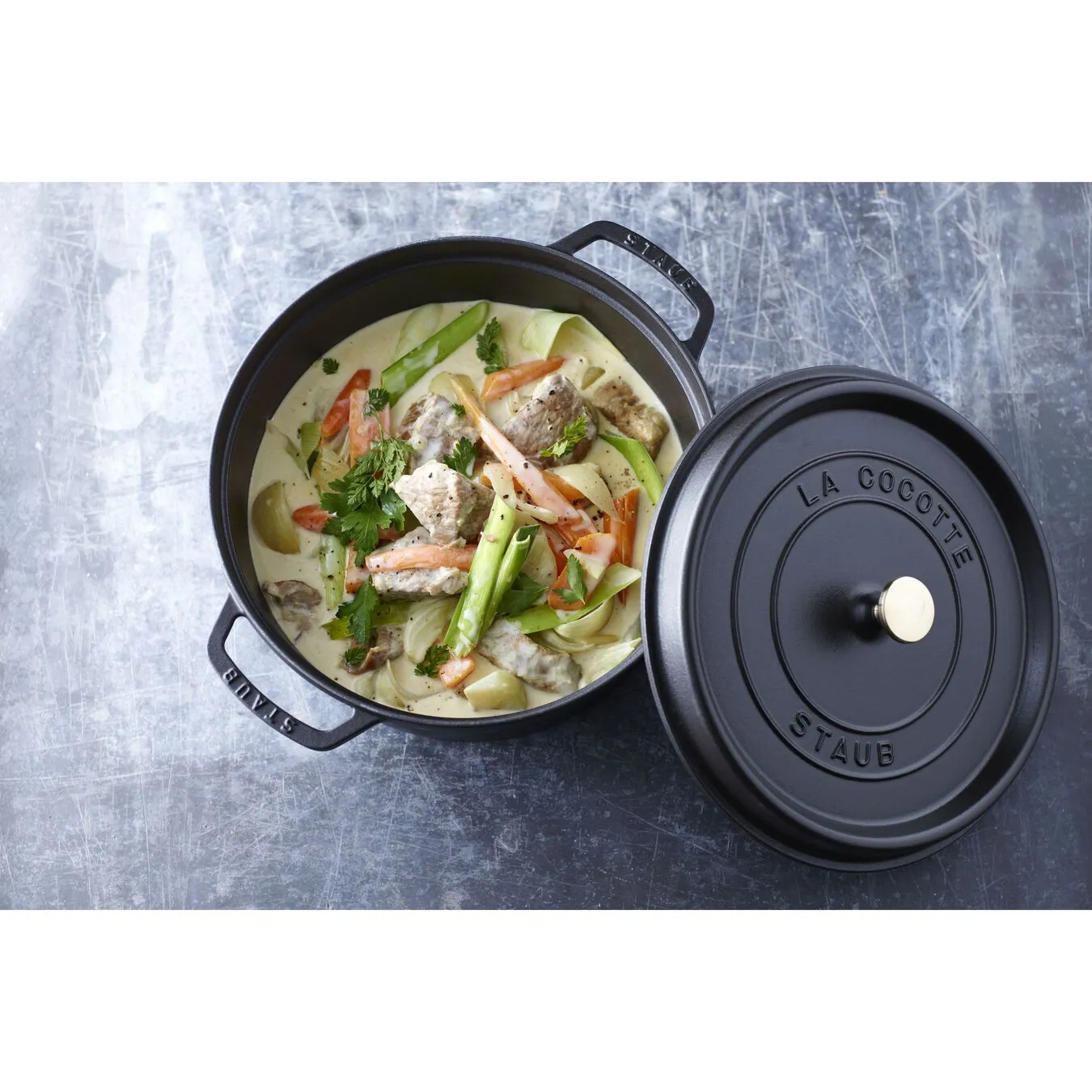 Staub Cocotte Rotonda - 28 Cm, Nera - immagine 5