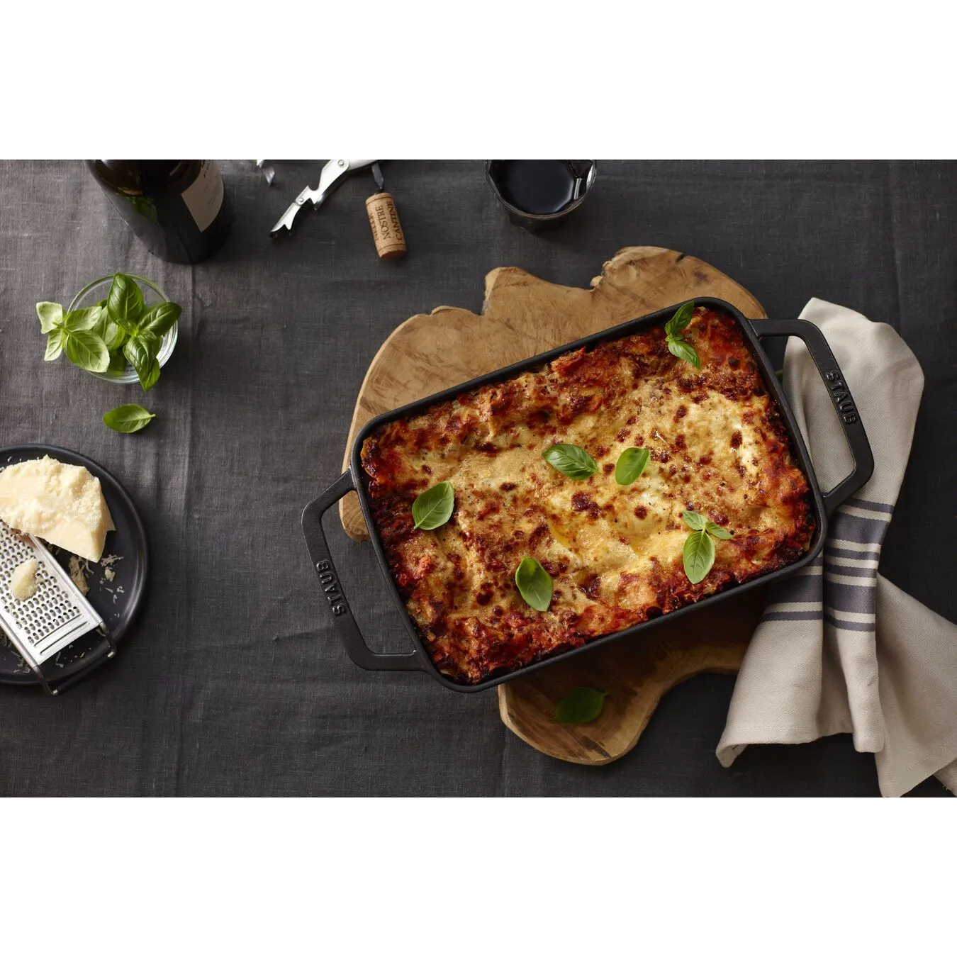 Staub Pirofila Rettangolare - 30 X 20 Cm, Nero - immagine 3