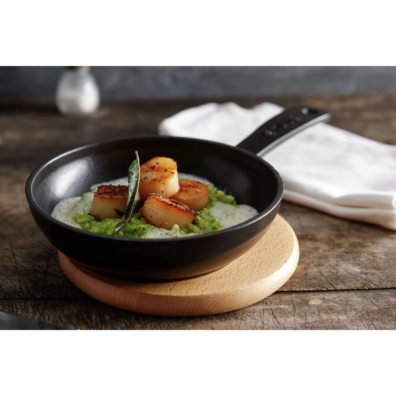 Staub Padella - 16 Cm, Ghisa, Black Matt - immagine 3
