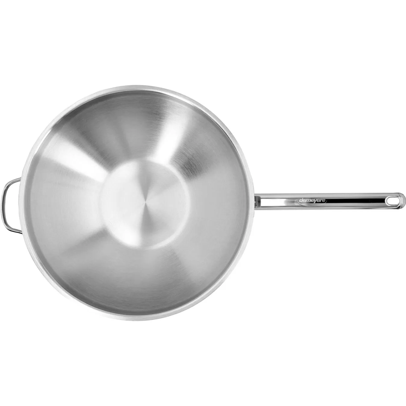 Demeyere Wok Fondo Piatto - 36 Cm, 18/10 Acciaio Inossidabile - immagine 3