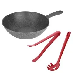 Ballarini Mix Murano - Wok/ Pinza/ Cucchiaio Per Pasta, 3-PZ.