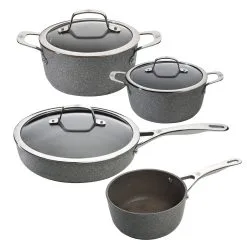 Ballarini Set Di Pentole, 4-PZ, Alluminio, Granitium Titanium Extrem
