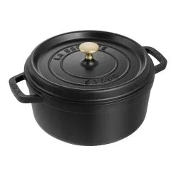 Staub Cocotte Rotonda - 24 Cm, Nera