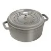 Staub Cocotte Rotonda - 24 Cm, Colore Grigio Grafite