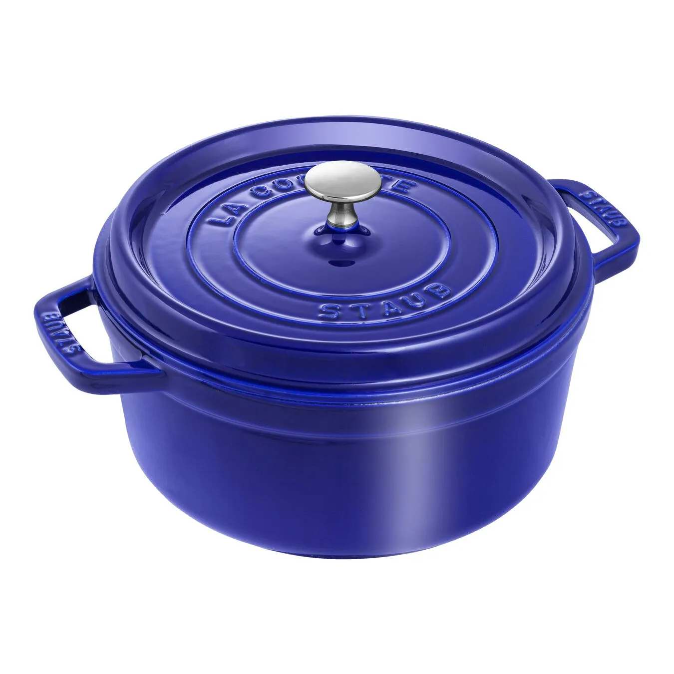 Staub Cocotte Rotonda - 24 Cm, Blu Scuro