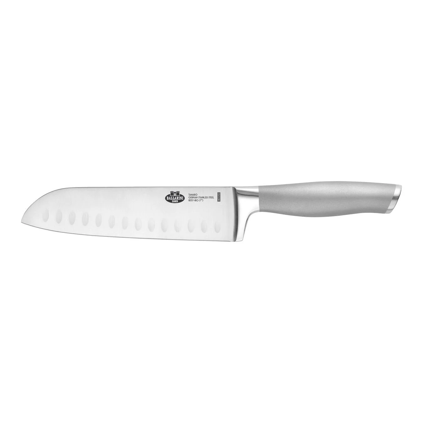Ballarini Coltello Santoku Alveolato - 18 Cm, Argento
