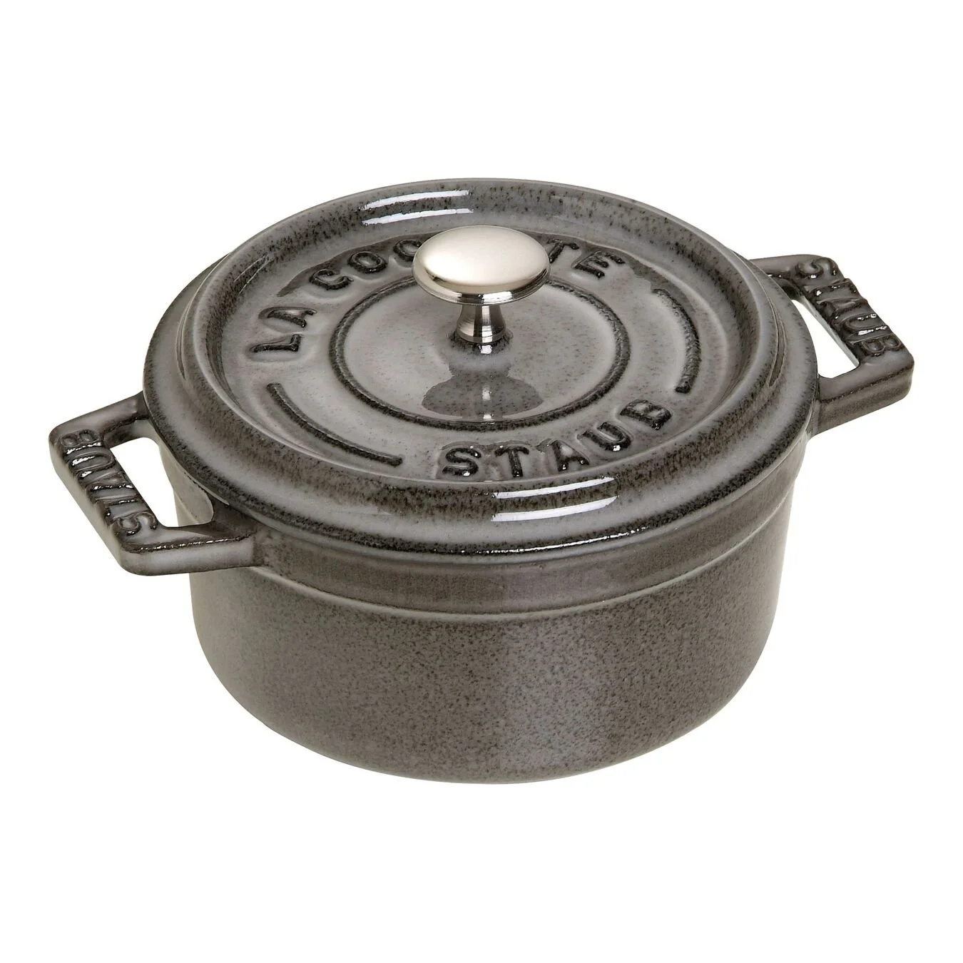 Staub Mini Cocotte Rotonda - 10 Cm, Grigio Grafite