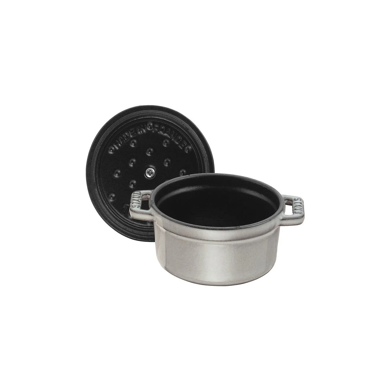 Staub Mini Cocotte Rotonda - 10 Cm, Grigio Grafite - immagine 5