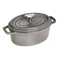 Staub Cocotte Ovale - 23 Cm, Grigia