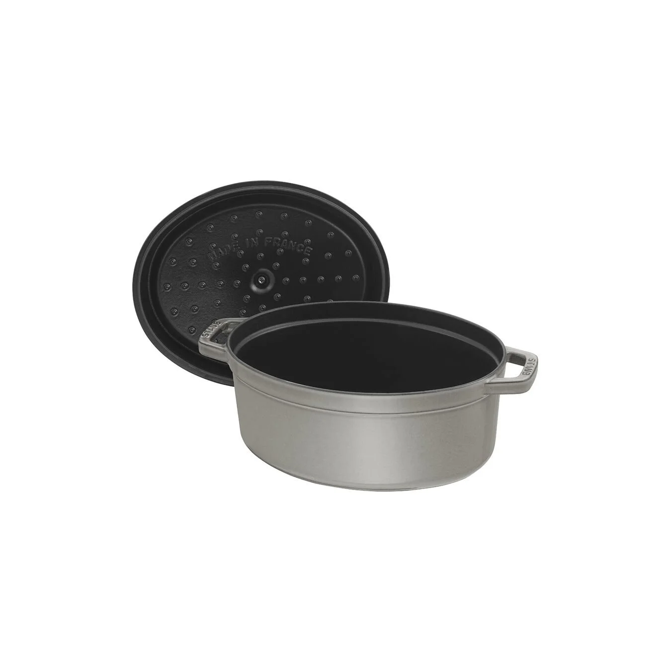 Staub Cocotte Ovale - 15 Cm, Colore Grigio Grafite - immagine 3