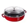 Staub Tegame Con Coperchio In Vetro Rotondo - 28 Cm, Ciliegia