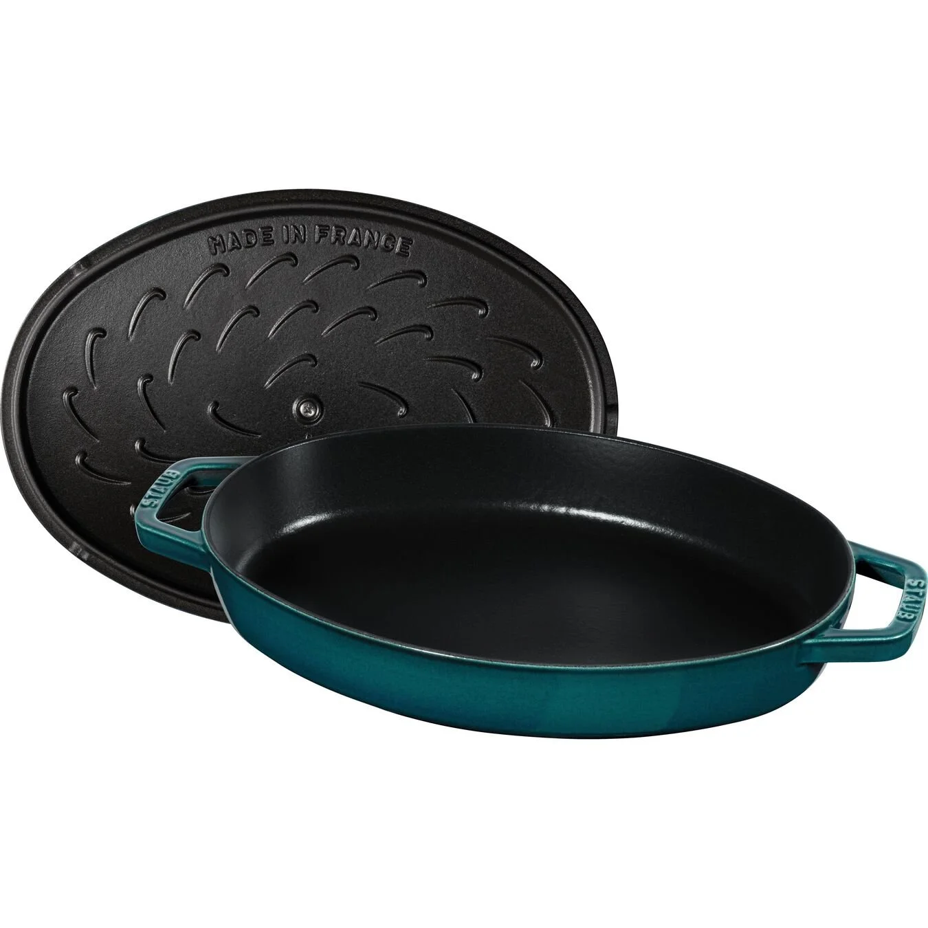 Staub Pirofila Con Coperchio Ovale - 33 Cm, La-Mer - immagine 5