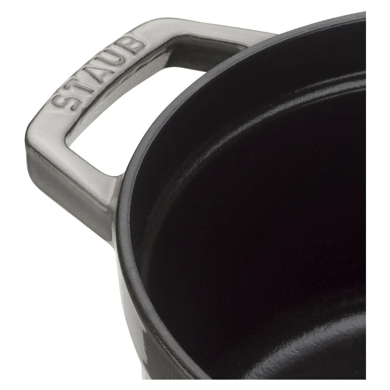 Staub Cocotte Rotonda - 26 Cm, Colore Grigio Grafite - immagine 5