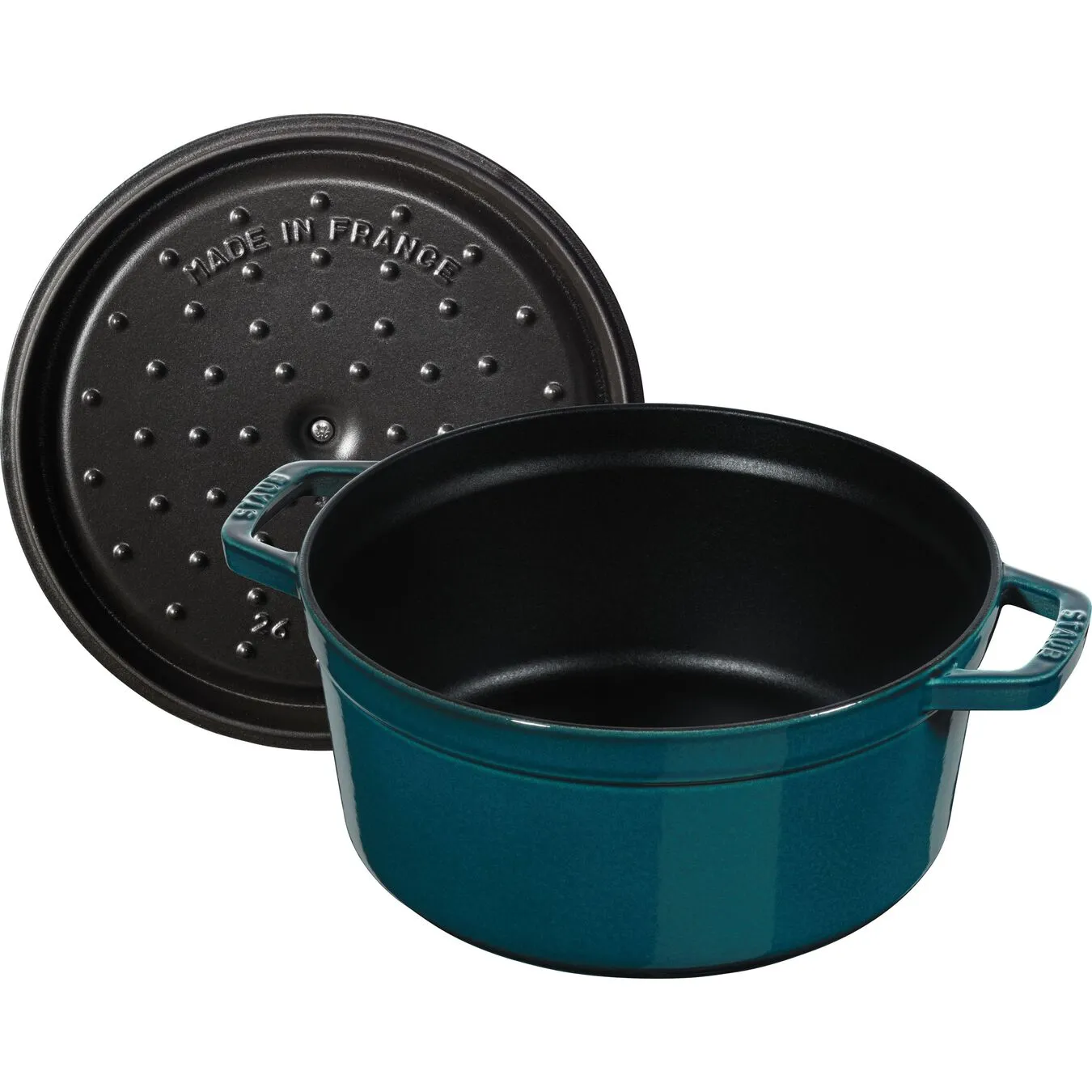 Staub Cocotte Rotonda - 26 Cm, La-Mer - immagine 4