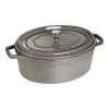 Staub Cocotte Ovale - 33 Cm, Colore Grigio Grafite