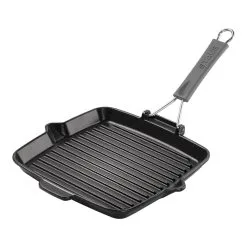 Staub Grill Con Becchi Quadrata - 24 X 24 Cm, Nero