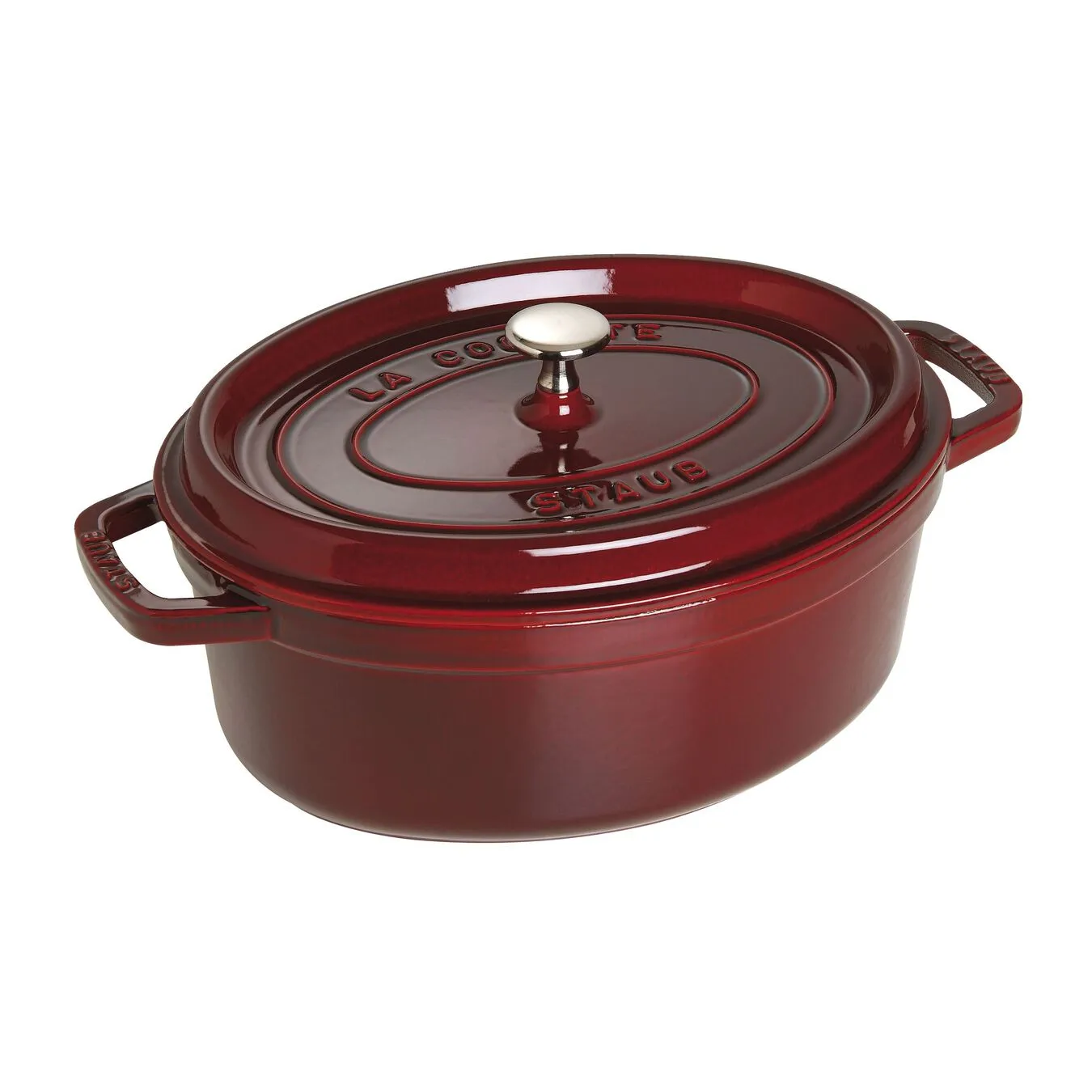 Staub Cocotte Ovale - 33 Cm, Granatina - immagine 4