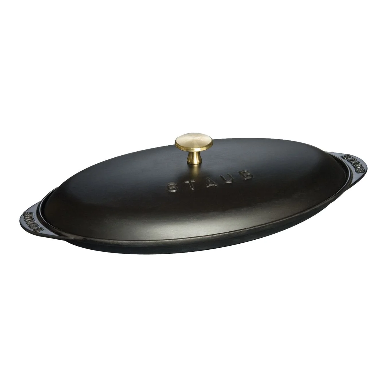 Staub Pirofila Con Coperchio Ovale - 31 Cm, Nero