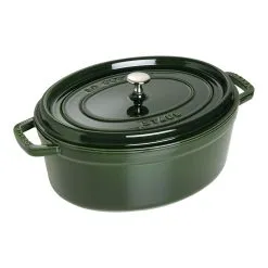 Staub Cocotte Ovale - 33 Cm, Basilico