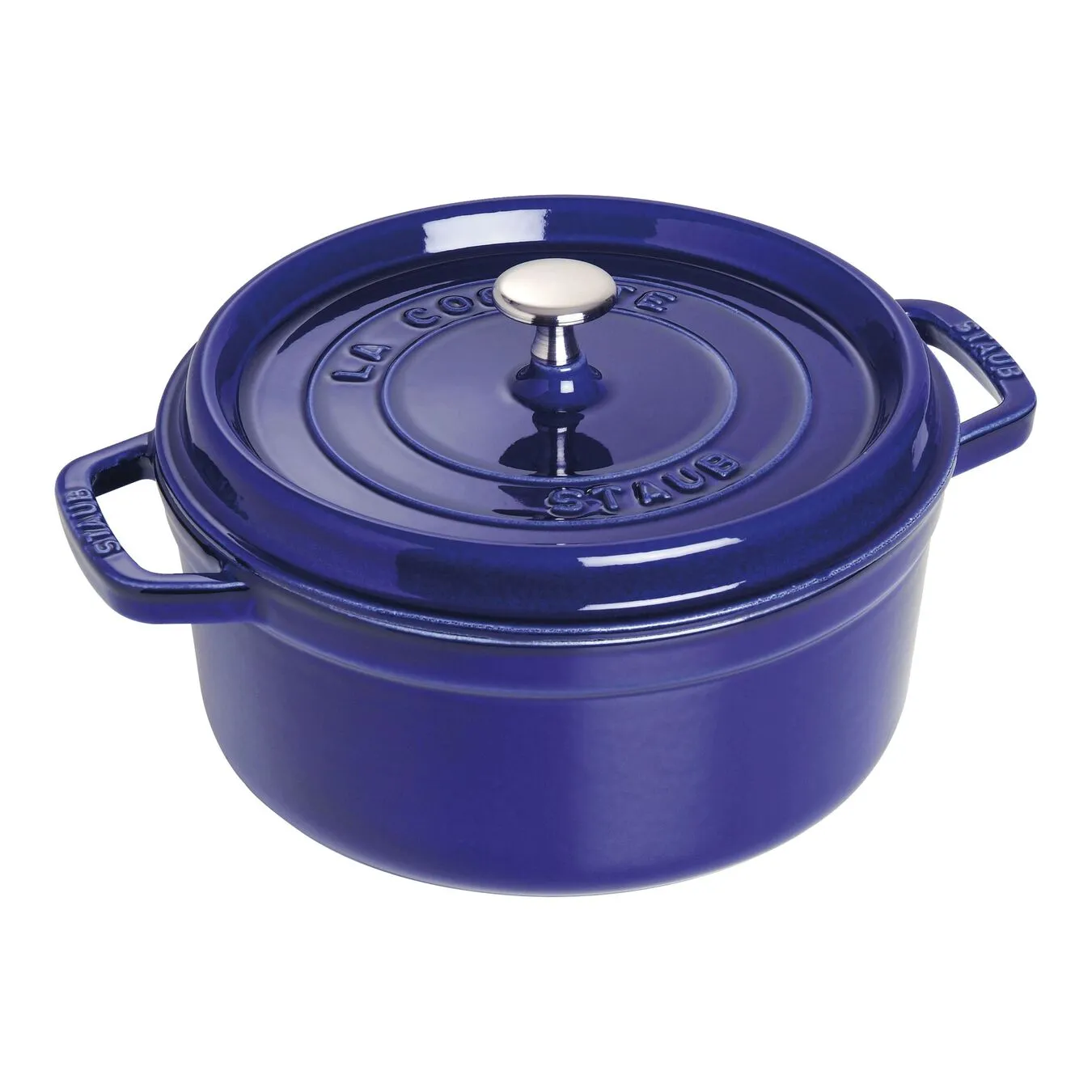 Staub Cocotte Rotonda - 22 Cm, Blu Scuro