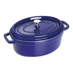 Staub Cocotte Ovale - 29 Cm, Blu Scuro