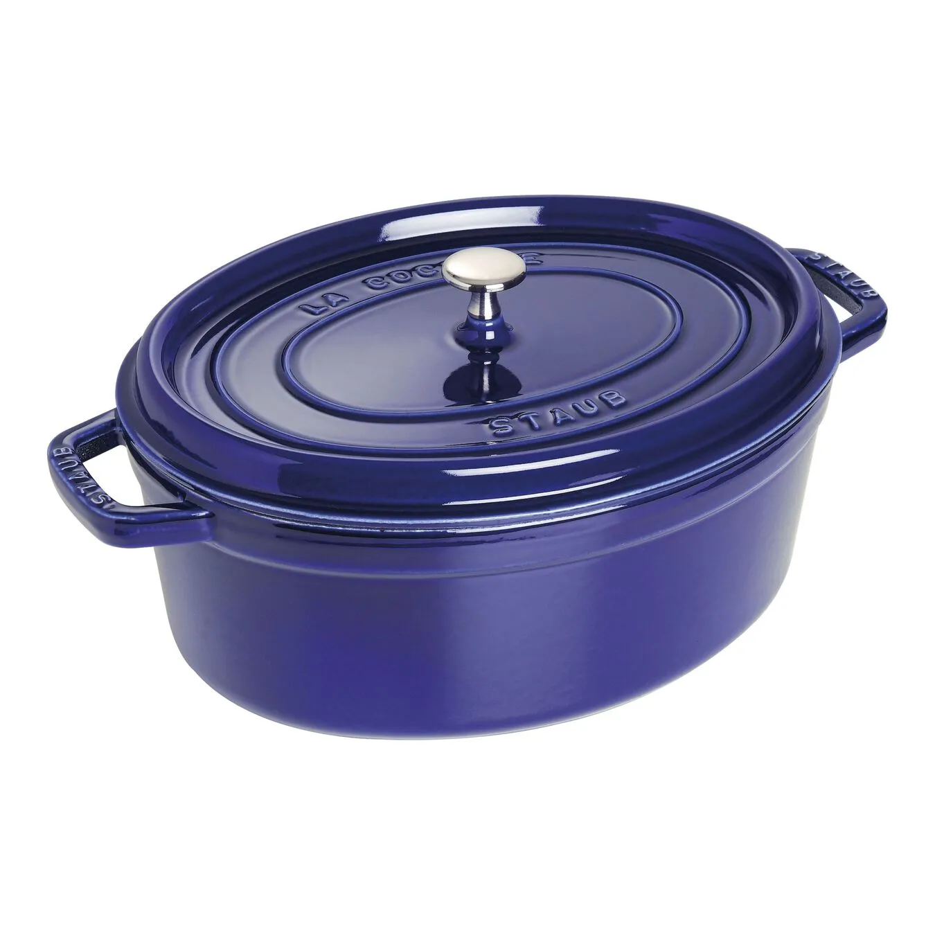 Staub Cocotte Ovale - 31 Cm, Blu Scuro