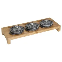 Staub Supporto Rettangolare - 42 Cm X 16 Cm, Bambù