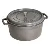Staub Cocotte Rotonda - 30 Cm, Colore Grigio Grafite