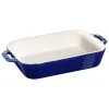 Staub Pirofila Rettangolare - 20 X 16 Cm, Blu Scuro