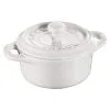 Staub Mini Cocotte Rotonda - 10 Cm, Bianco Puro
