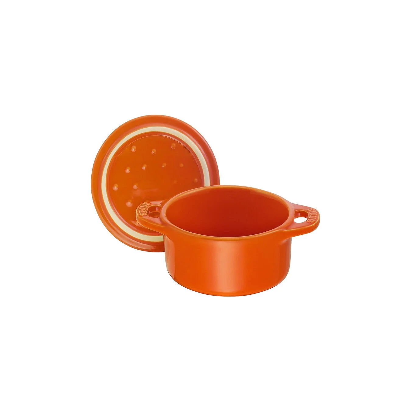 Staub Mini Cocotte Rotonda - 10 Cm, Arancione - immagine 6