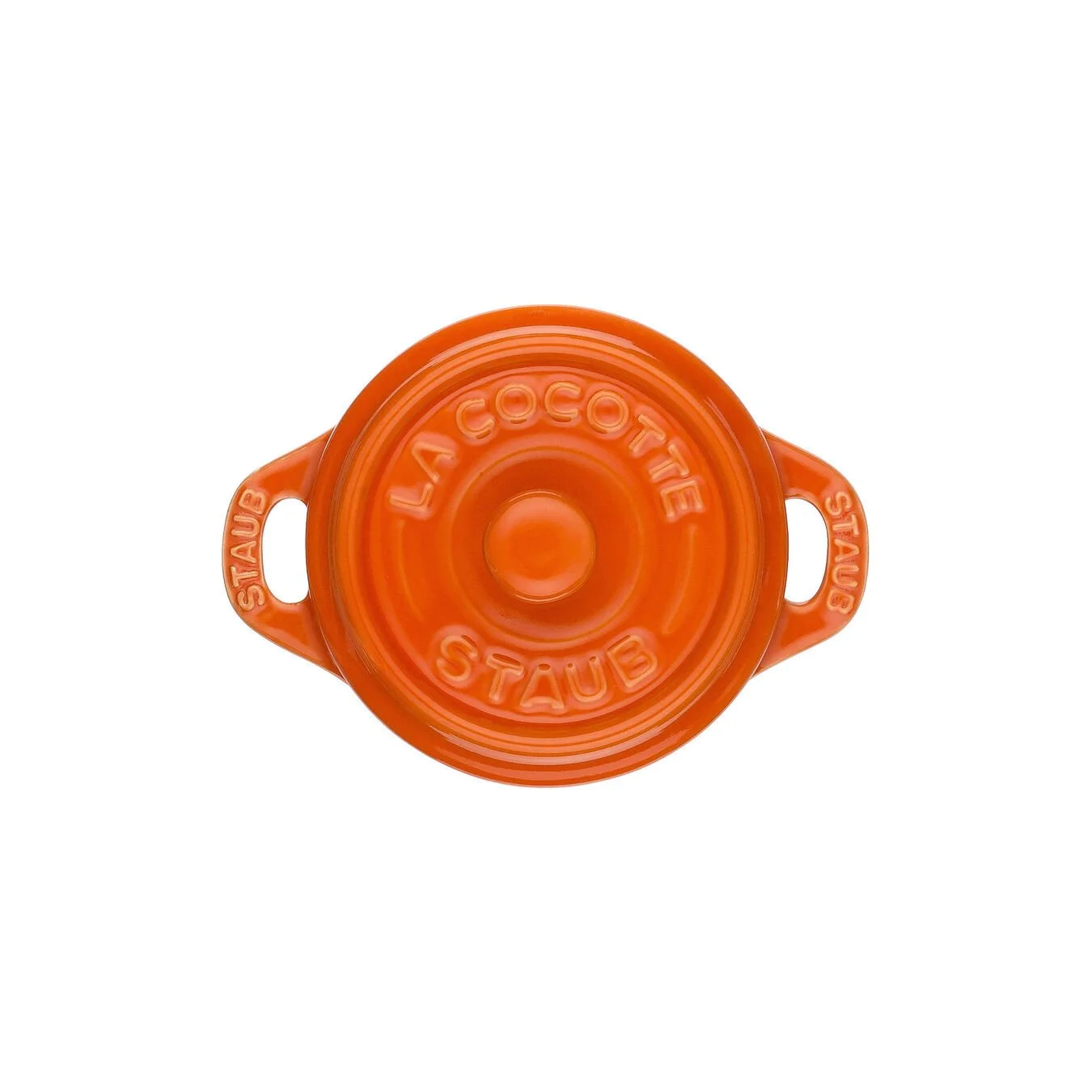 Staub Mini Cocotte Rotonda - 10 Cm, Arancione - immagine 3