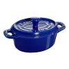 Staub Mini Cocotte Ovale - 10 Cm, Blu Scuro