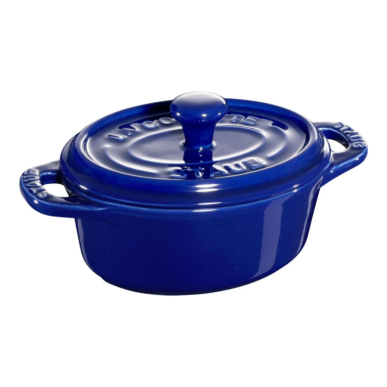 Staub Mini Cocotte Ovale - 10 Cm, Blu Scuro