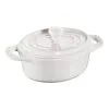 Staub Mini Cocotte Ovale - 10 Cm, Bianco Puro