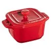 Staub Set Da Cocotte Con Coperchio Quadrata - 2-pz., Ciliegia