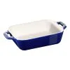 Staub Pirofila Rettangolare - 14 X 11 Cm, Blu Scuro