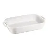 Staub Pirofila Rettangolare - 34 X 24 Cm, Colore Bianco Puro
