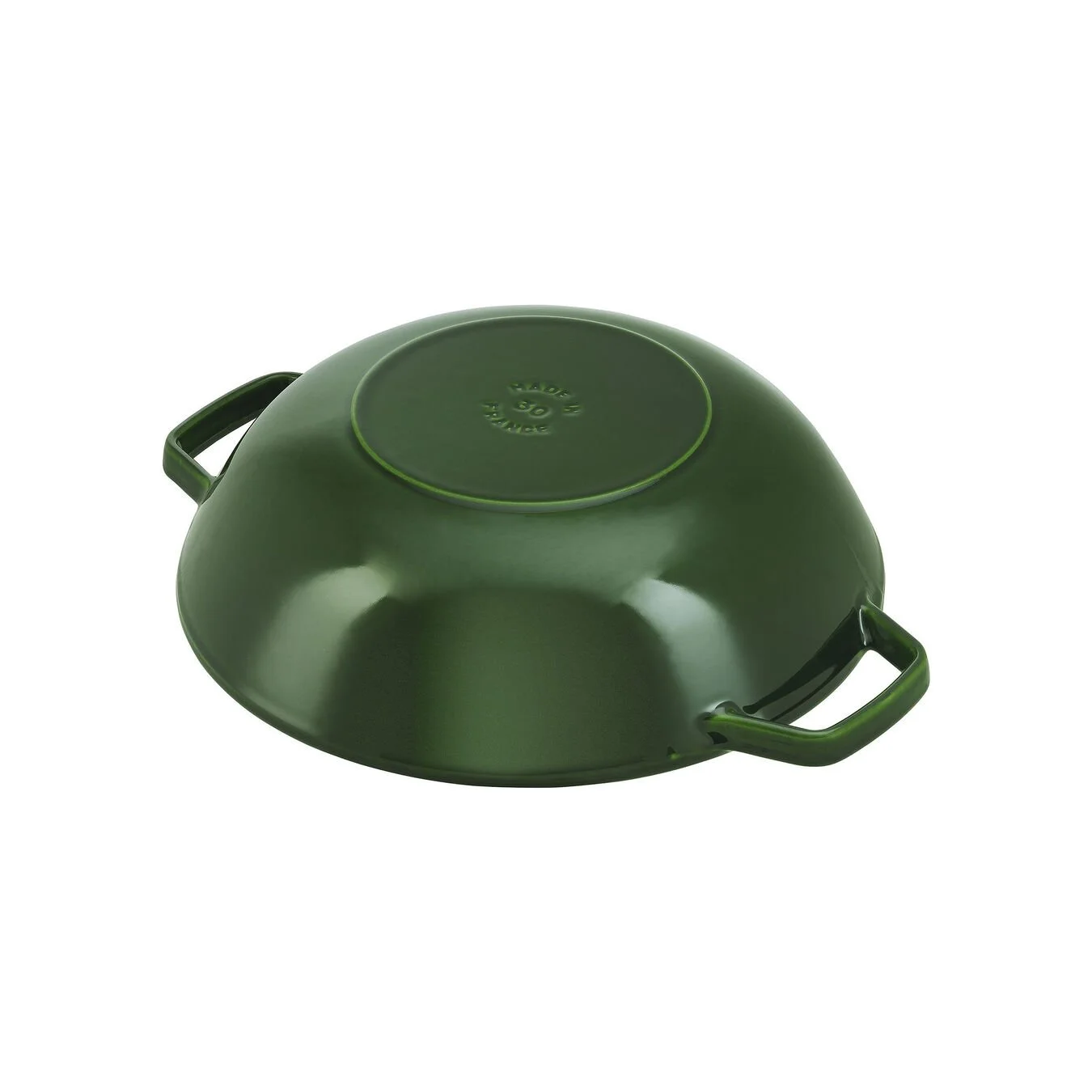 Staub Wok Con Coperchio In Vetro Rotondo - 30 Cm, Basilico - immagine 3