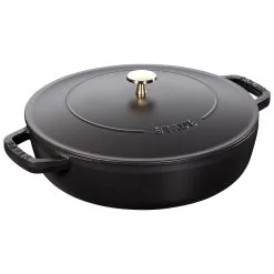 Staub Tegame Chistera Rotondo - 28 Cm, Nero