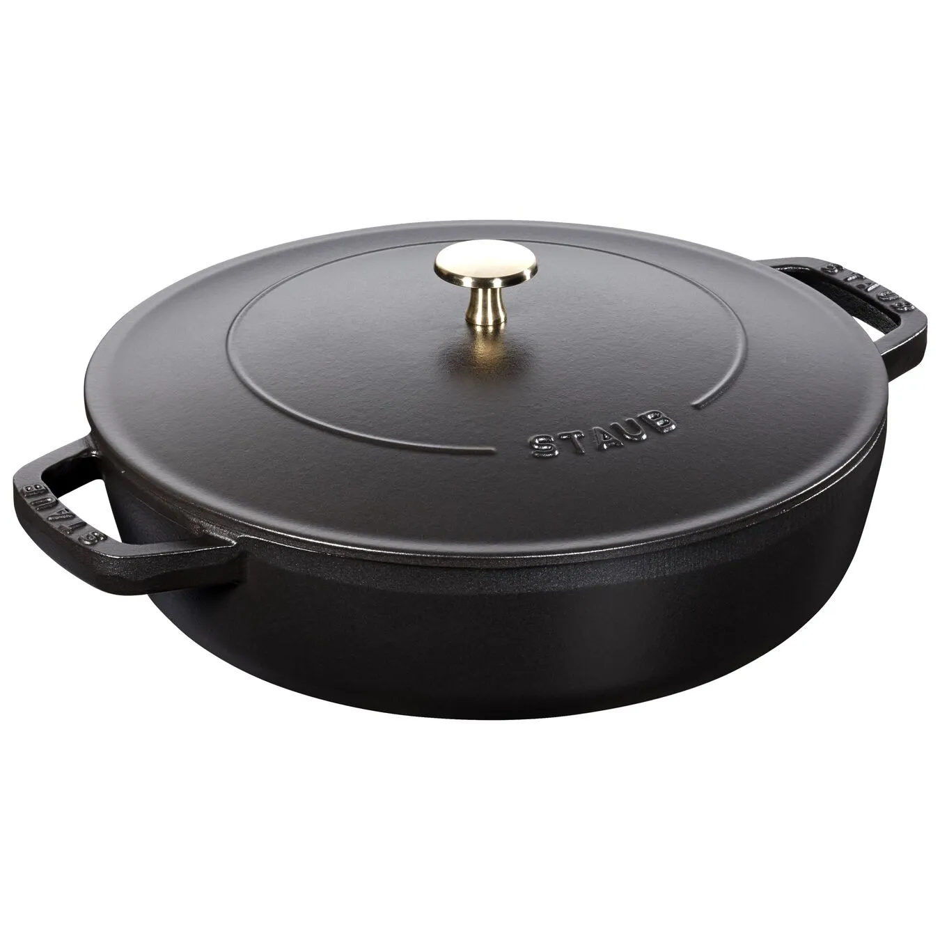 Staub Tegame Chistera Rotondo - 28 Cm, Nero