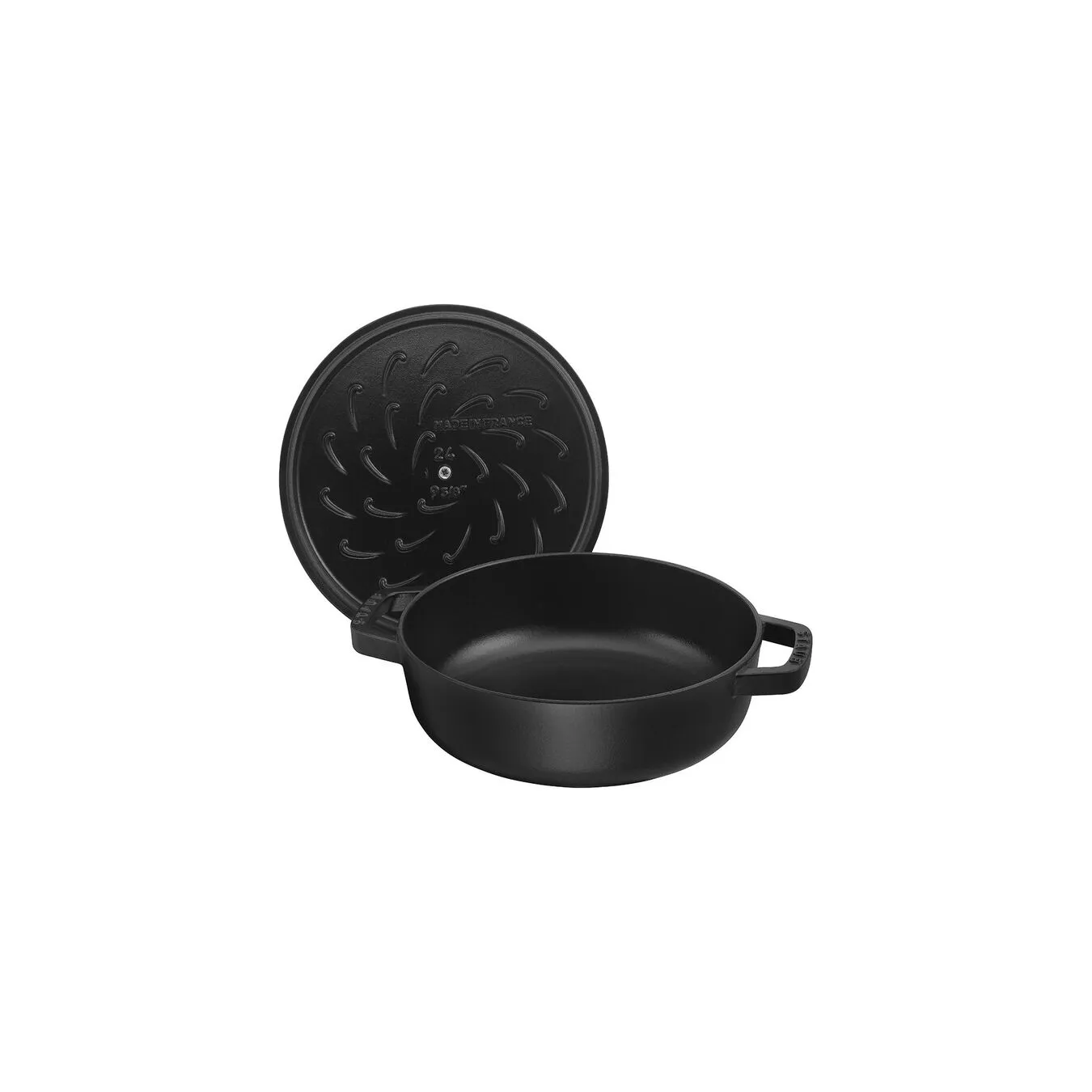 Staub Tegame Chistera Rotondo - 28 Cm, Nero - immagine 2