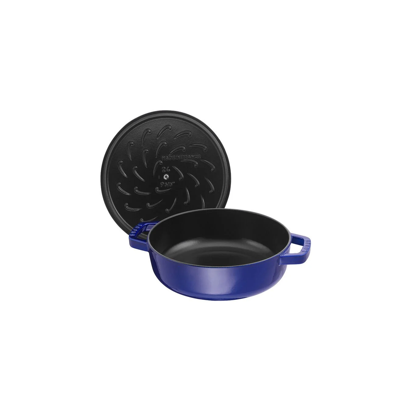 Staub Tegame Chistera Rotondo - 24 Cm, Blu Scuro - immagine 2