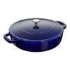 Staub Tegame Chistera Rotondo - 24 Cm, Blu Scuro
