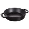 Staub Padella Con 2 Maniglie - 20 Cm, Ghisa, Black Matt