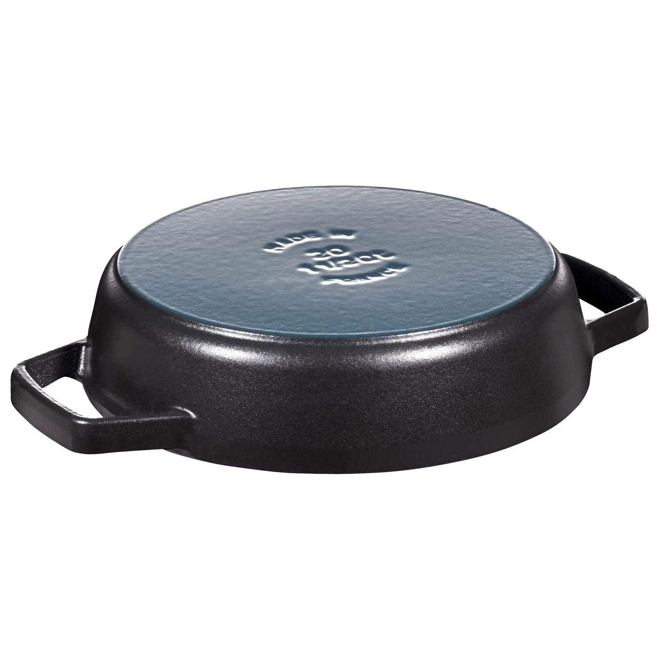 Staub Padella Con 2 Maniglie - 20 Cm, Ghisa, Black Matt - immagine 2