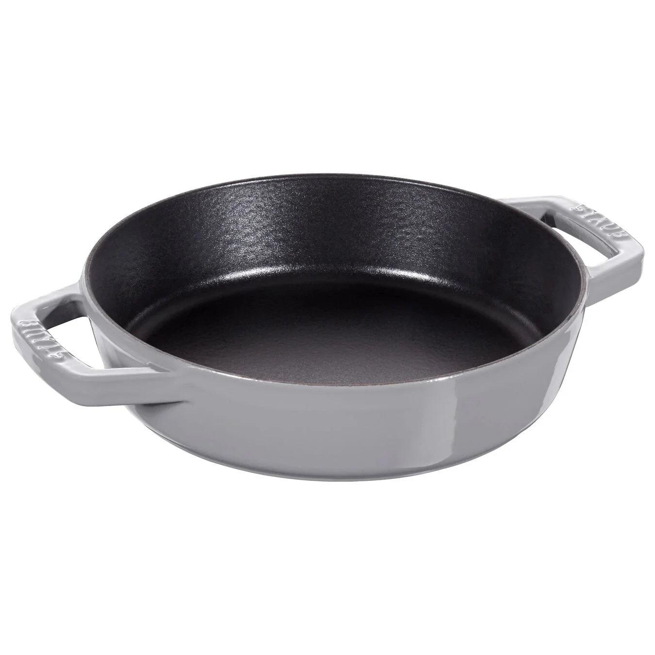 Staub Padella Con 2 Maniglie - 20 Cm, Ghisa, Black Matt