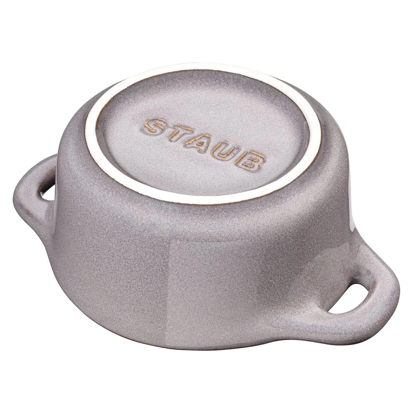 Staub Mini Cocotte Rotonda - 10 Cm, Grigio Antico - immagine 2