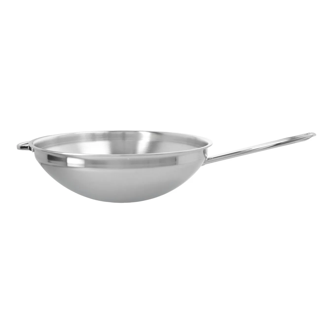Demeyere Wok Fondo Piatto - 36 Cm, 18/10 Acciaio Inossidabile
